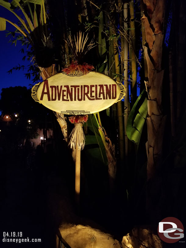 Making my way into Adventureland