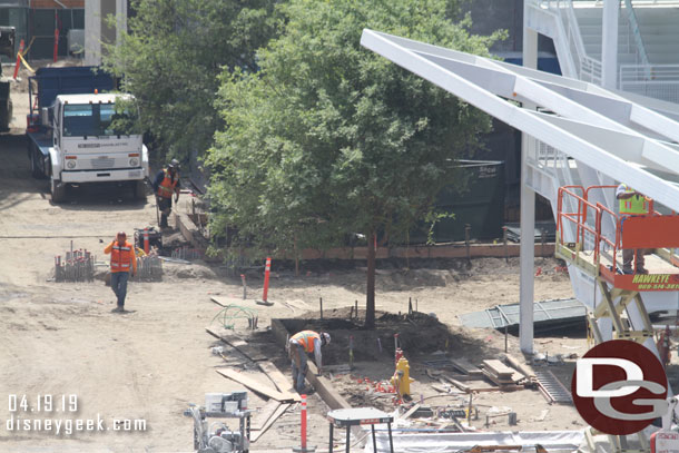 A closer look at a recent curb that was poured.