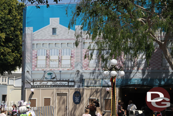 Exterior renovation underway at the Mad Hatter