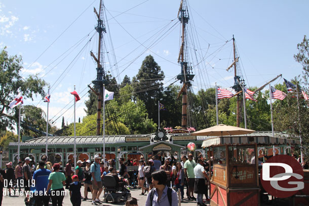 The Columbia was cruising the Rivers of America along with the Mark Twain.