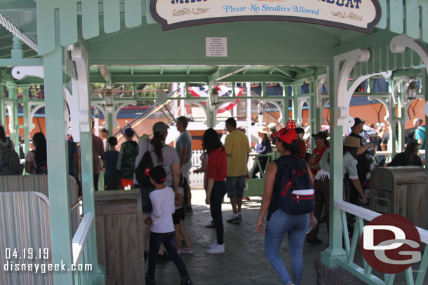 The dock area reopened a few weeks ago.  The turnstiles have been moved to the water side.  