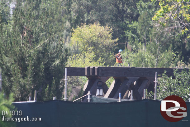 A worker on the far berm in Galaxy's Edge.