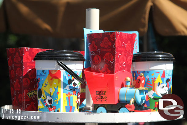 Casey Jr. Popcorn buckets are still in stock.