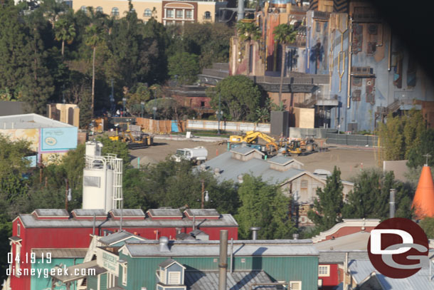 Earth moving looks to be wrapping up in the former Fun Fair area.