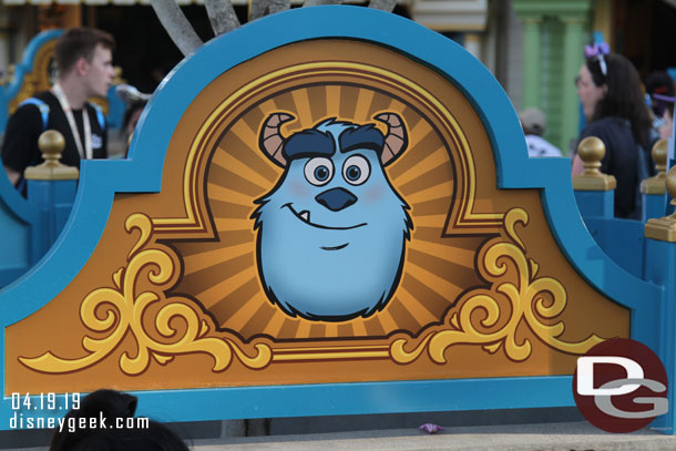 Earlier I showed a couple of the Pixar Characters that had been added to the seating areas on Pixar Pier.  Here is a more complete look at them.