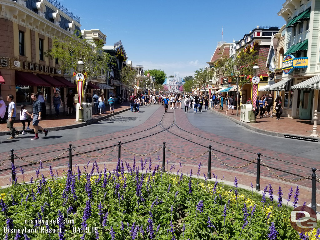 Main Street USA this afternoon.