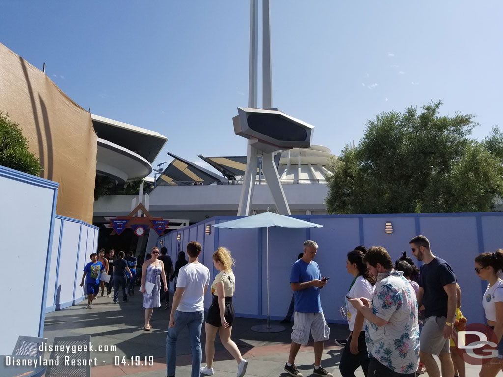 Walls are up around the Path of the Jedi queue too.