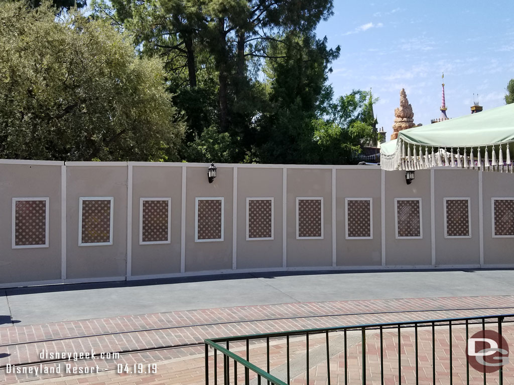 Walls extend toward Fantasy Faire.