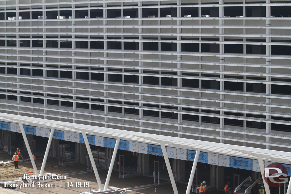 The indentations on the structure above will most likely be signs indicating if the lane is open or closed.