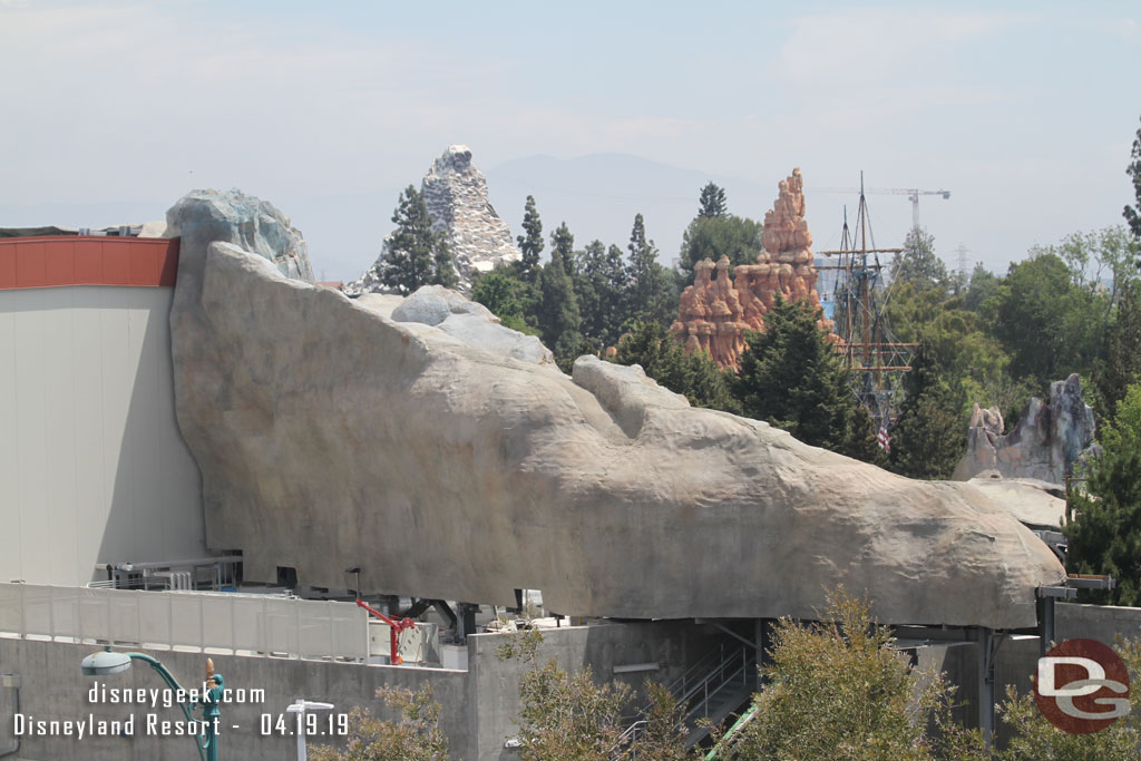 Moving to the other side of the structure and a look at the Star Wars work.  The last big section of visible scaffolding has been removed since my last visit.