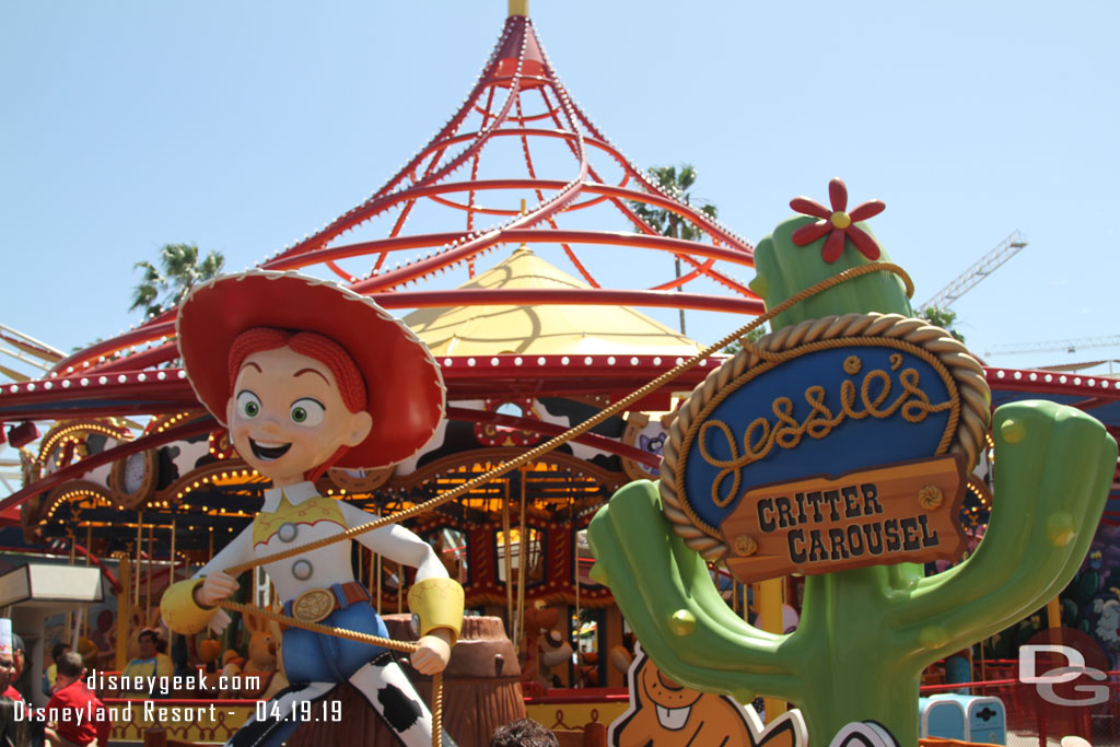 The Incredicoaster and Critter Carousel were both down when I walked by.