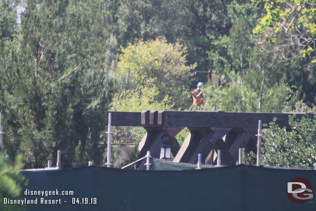 A worker on the far berm in Galaxy