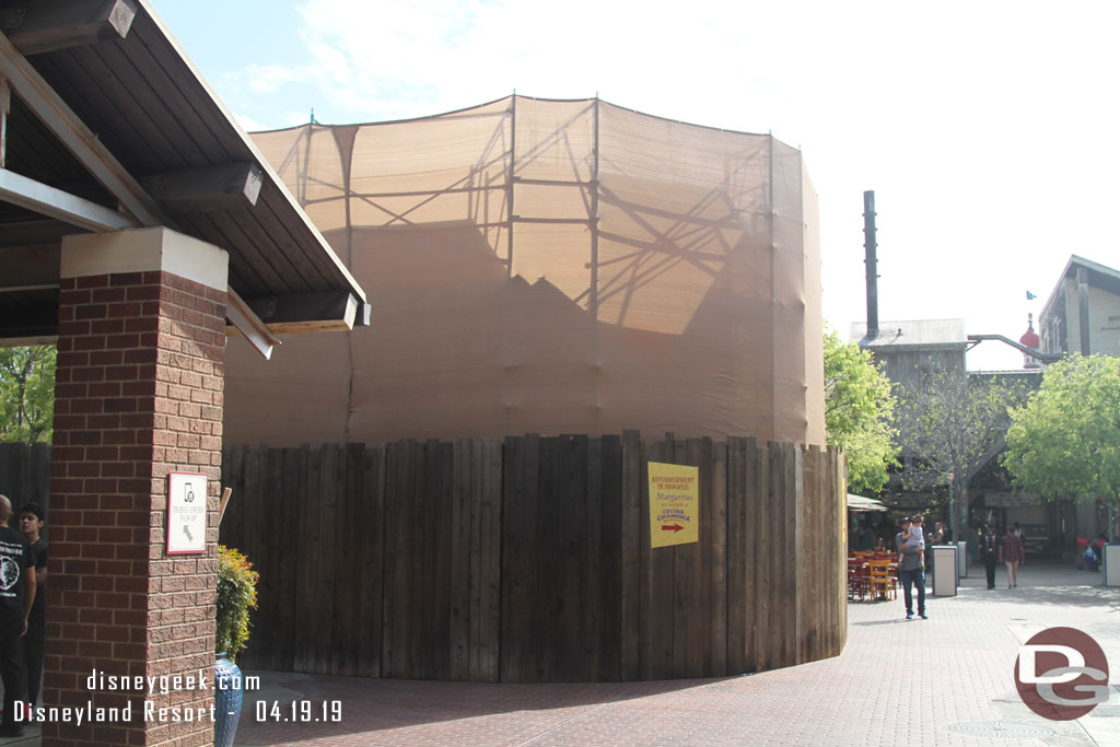 Renovation work at the margarita stand in the Pacific Wharf area.