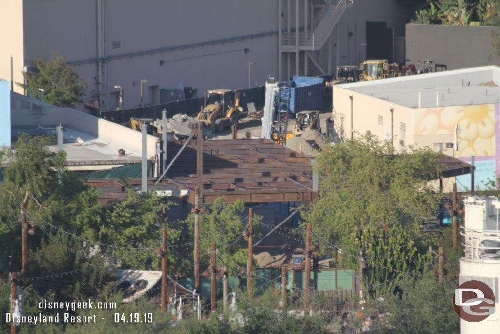 A pan across the building extension on the former Bugs Theater.