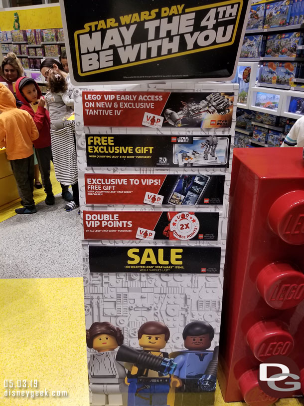 The LEGO Store started their May 4th sale alraedy.