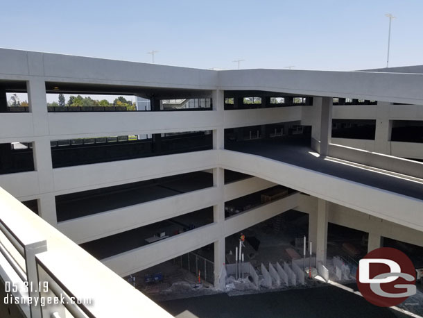 Let us start off with a look at the Pixar Pals Parking Structure.  The project is entering the final phases with a projected opening before the end of June.