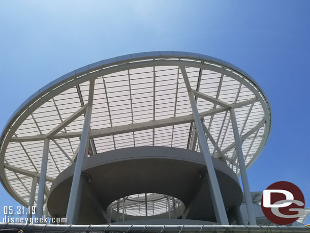 Looking up at the roof