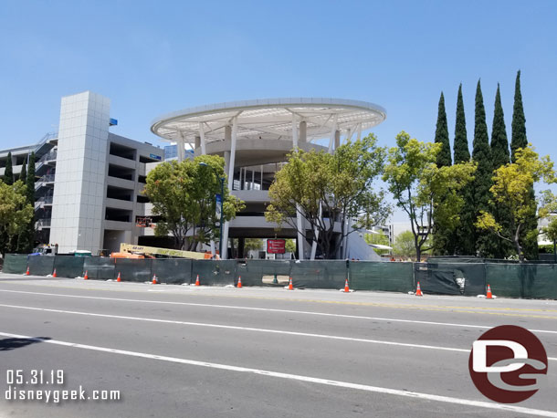 Looking back at the Pixar Pals Parking Structure.