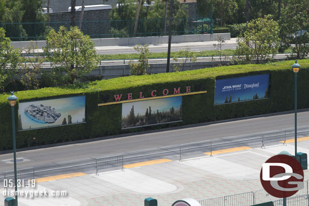 Star Wars: Galaxy's Edge Billboards are up.  The land opens today for those with reservations (I do not have one so you will not be seeing any photos from Batuu today).