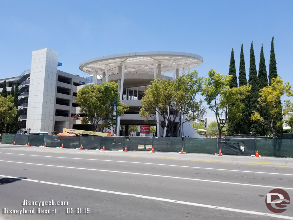 Looking back at the Pixar Pals Parking Structure.