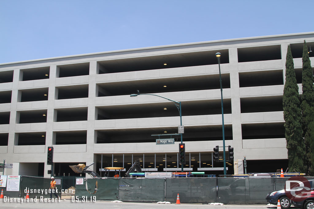 Looking across at the new entrance.