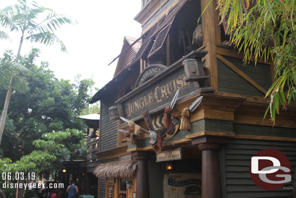 Next up the Jungle Cruise which had a 5 minute wait or so.