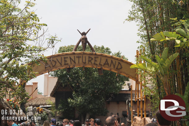 The Adventureland Entrance