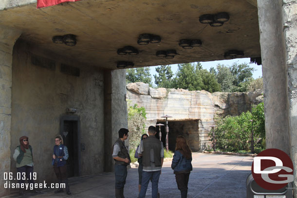 This is the walkway for the exit/entrance closest to Fantasyland.