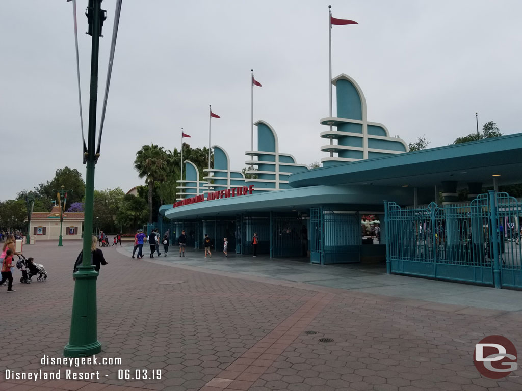 Disney California Adventure let guests into Buena Vista Street already (both parks have 8am openings).