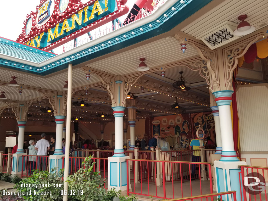 No wait at all for Toy Story Midway Mania at 8:30am.