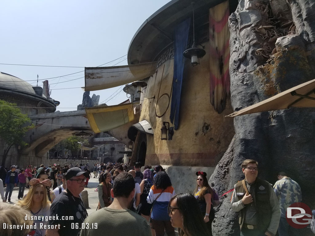 This was the return line for the Cantina.