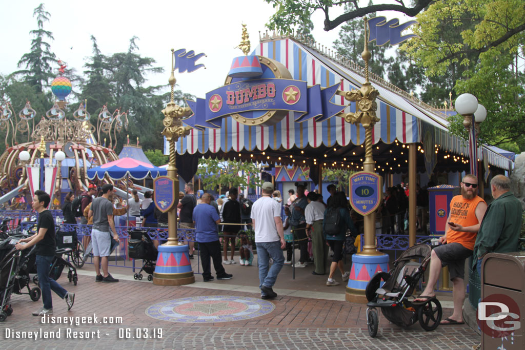 Only a 10 minute wait for Dumbo