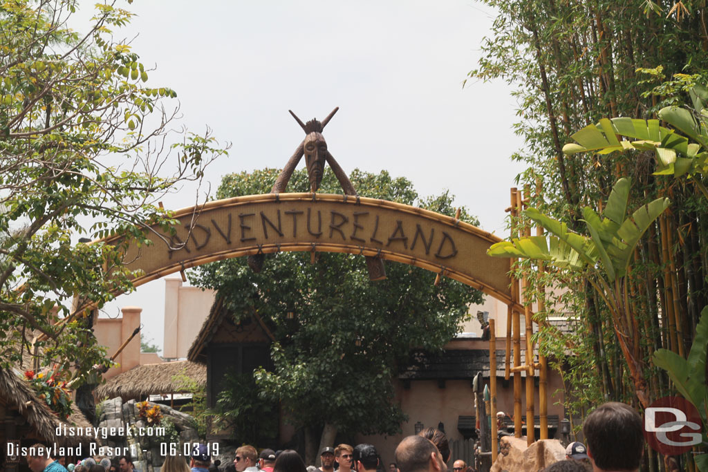 The Adventureland Entrance