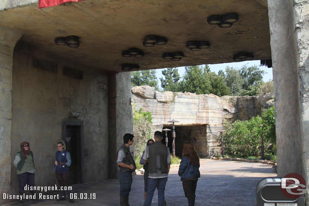 This is the walkway for the exit/entrance closest to Fantasyland.