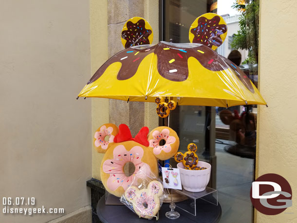 A merchandise display on Buena Vista Street