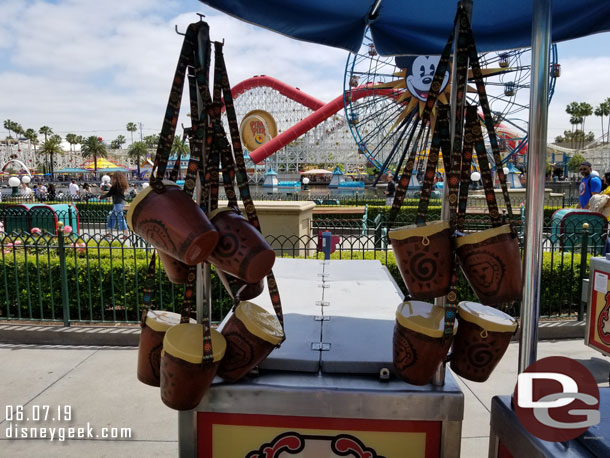 Lion King popcorn buckets are now available at several locations in Disney California Adventure.