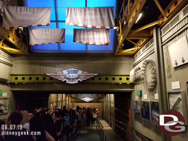 Next up used a FastPass to go Soarin Over California.