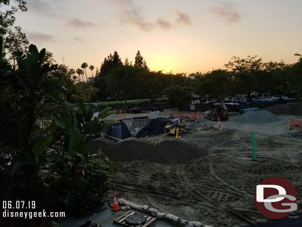 A quick look at the work in the Downtown Disney parking lot.