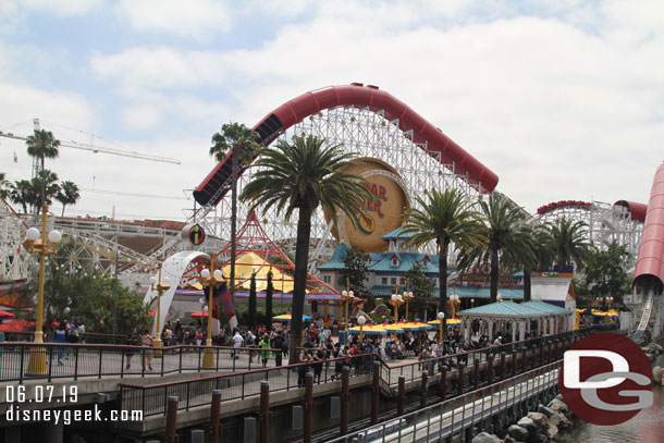 Pixar Pier is more crowded today than my last couple of visits.