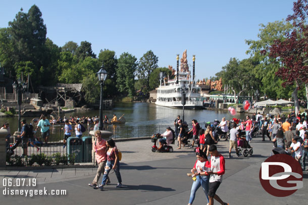 New Orleans Square this afternoon