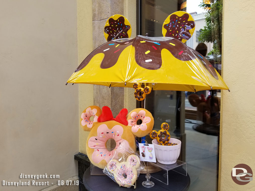 A merchandise display on Buena Vista Street