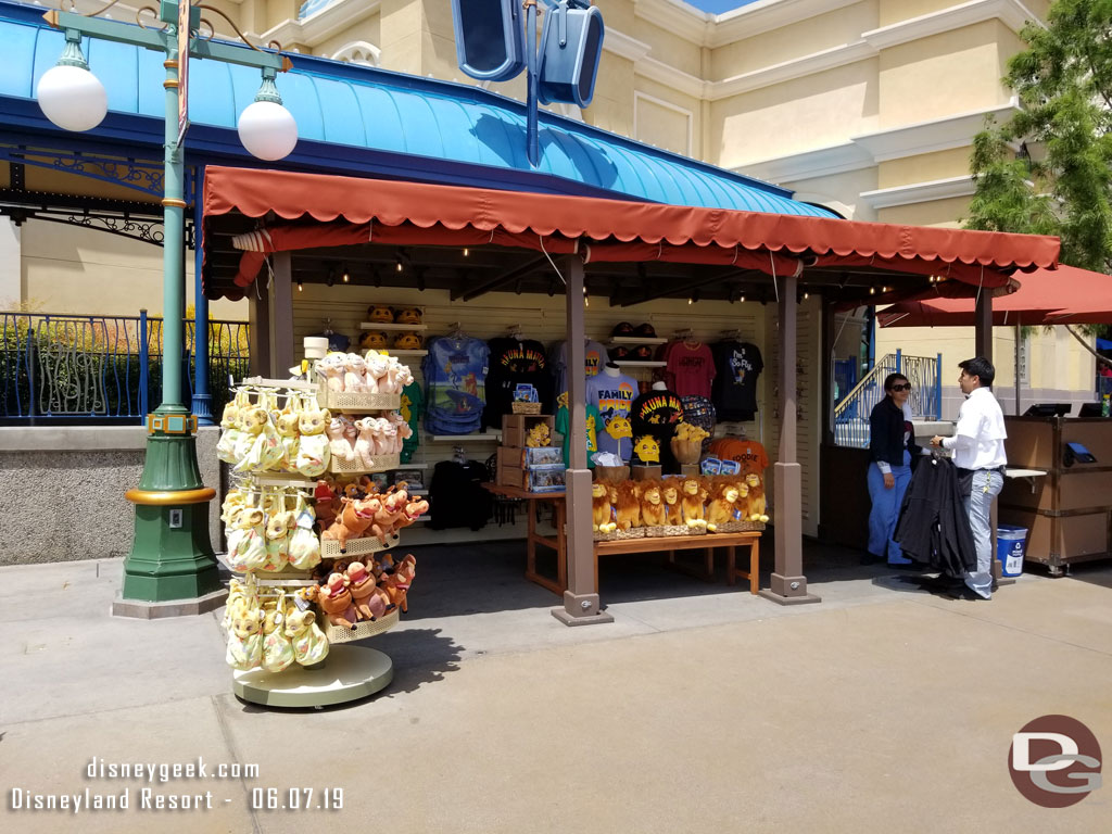 Lion King merchandise has taken over the gift shop as expected.