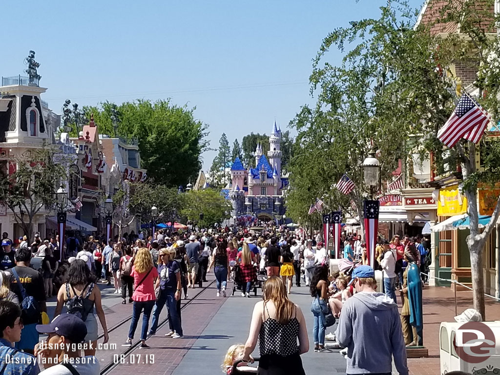 Main Street USA this afternoon.