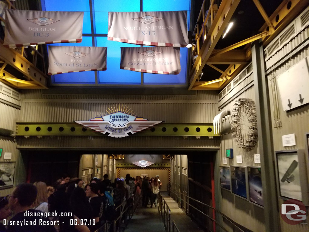 Next up used a FastPass to go Soarin Over California.