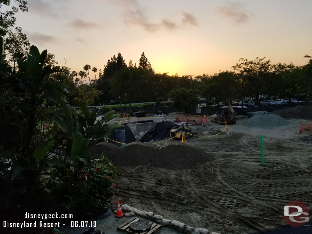 A quick look at the work in the Downtown Disney parking lot.