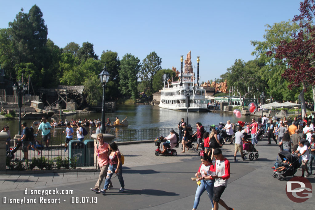 New Orleans Square this afternoon