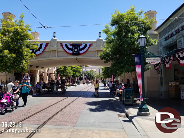 Buena Vista Street this afternoon