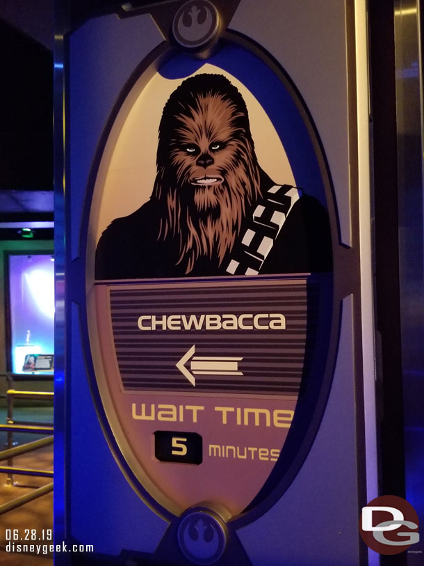 Posted 5 minute wait times, but they were really walk ins to see the characters.