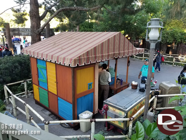 A larger stand has been set up in Critter Country selling churros and frozen beverages.