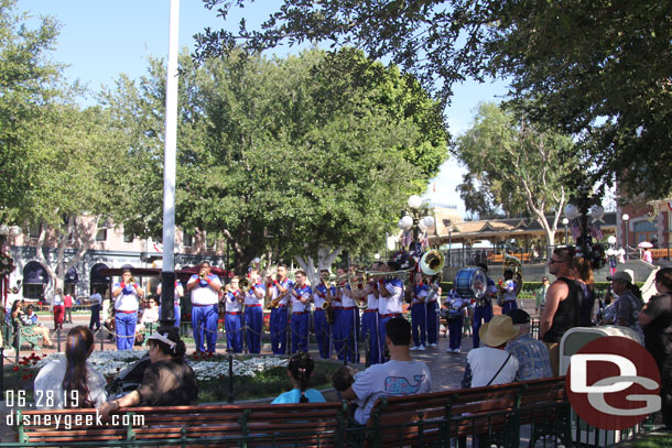 In Town Square for the ceremony.